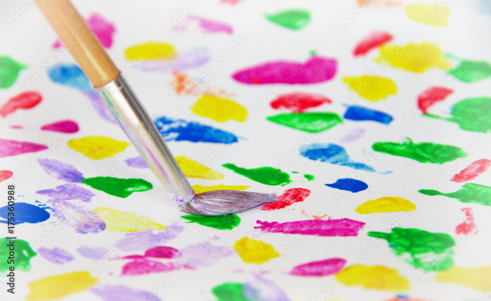 Obraz premium brush and abstract paint