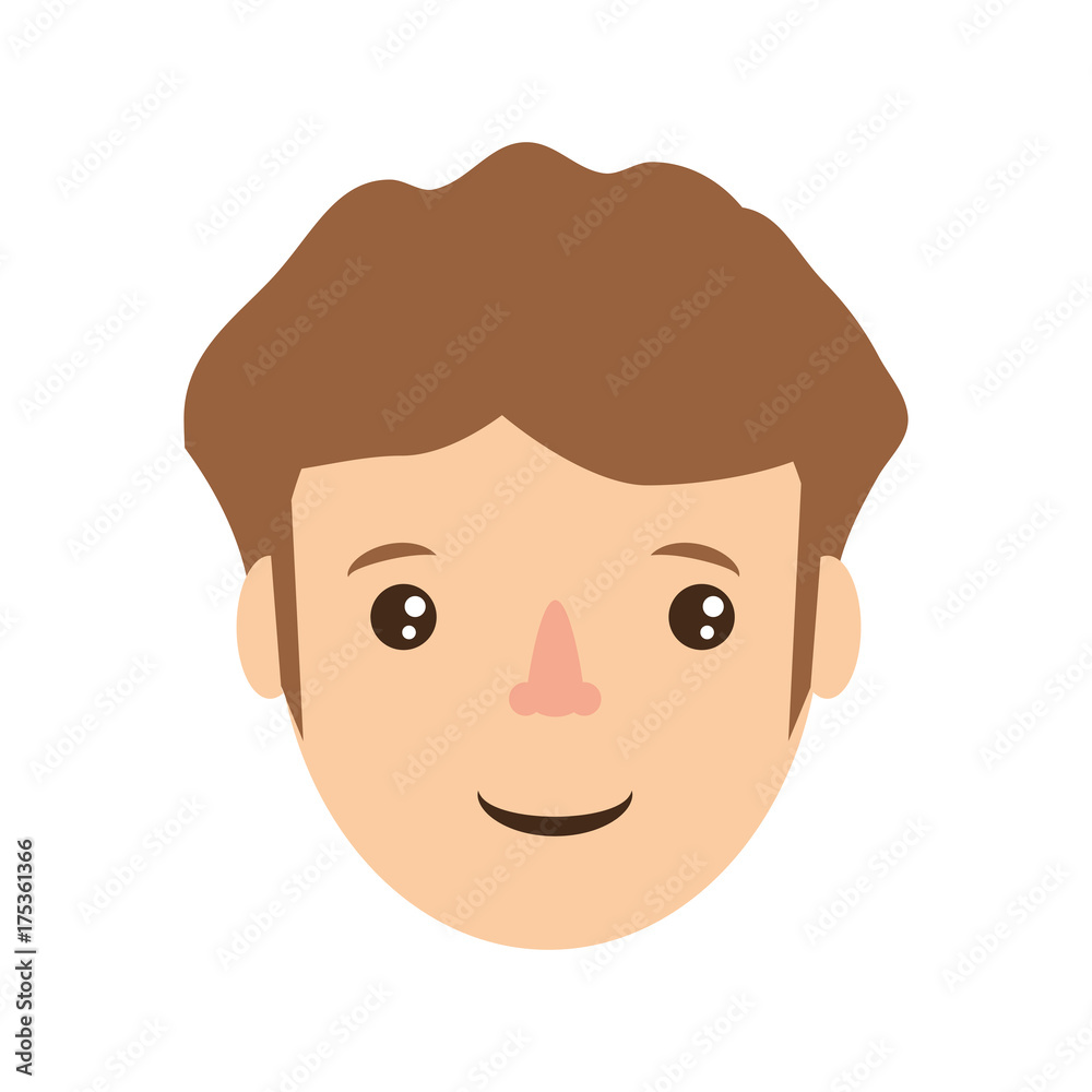 cartoon man icon