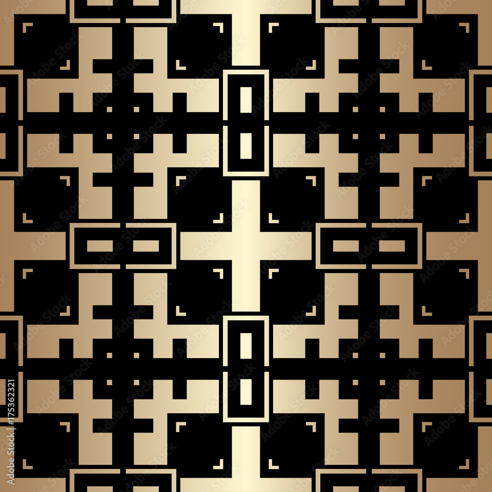 Obraz premium Art deco vintage seamless pattern. Template for design. Vector illustration eps10