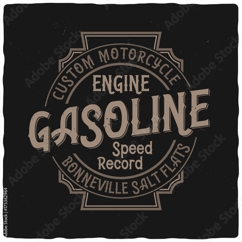 Vintage label design