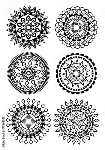 Mandala draws for relaxing