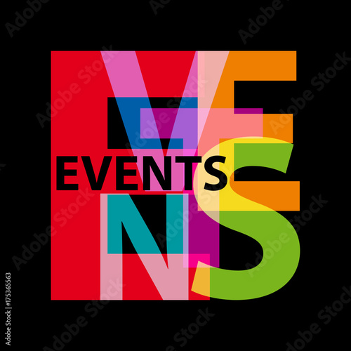 Vector events. Broken text