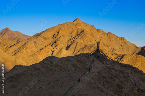 Tourist raise hand in ladakh