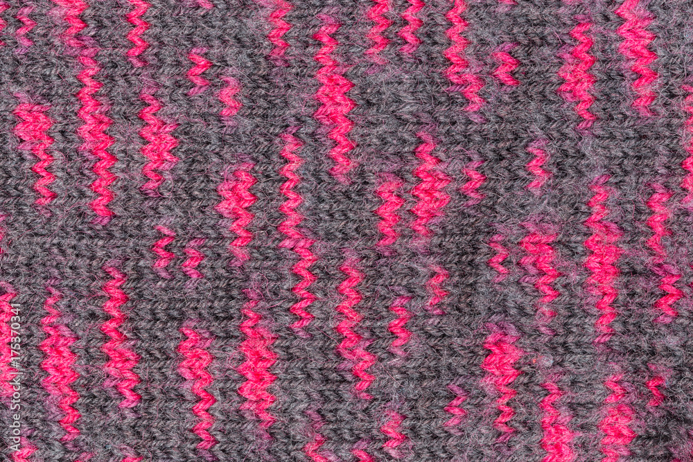 Strick Struktur mit pinken und grauen Farben