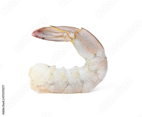 Fresh shrimp isolated on white background