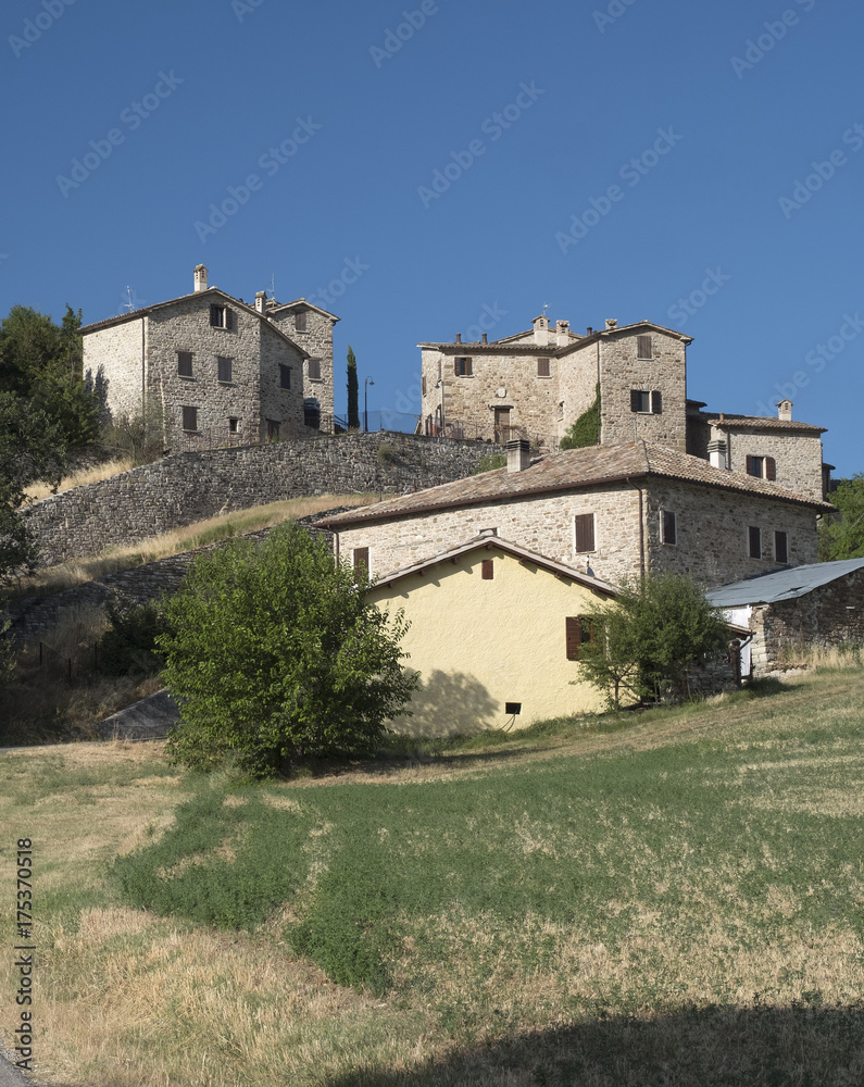 Piega, old typical village in Romagna (Italy)