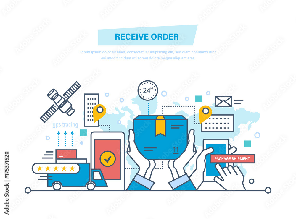 Delivery services. Shopping, receive order, gps tracking, shipment, technical support. Delivery services. Shopping, receive order, gps tracking, shipment, technical support.