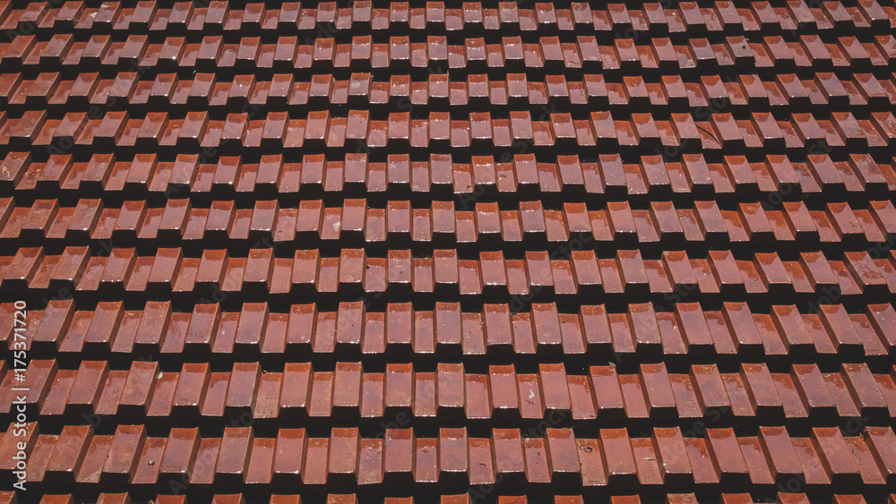 Roof tiles texture and background, roof of temple. Roof tiles texture and background, roof of temple.