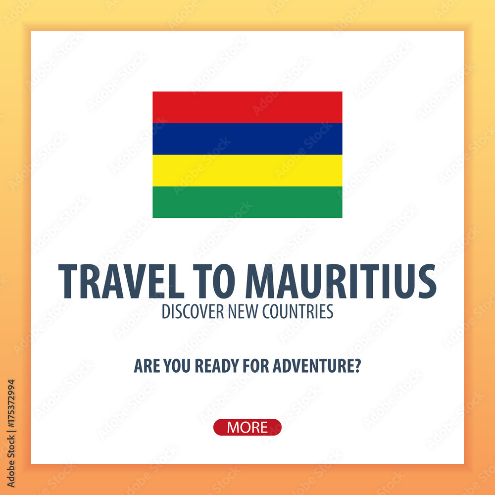 Fototapeta premium Travel to Mauritius. Discover and explore new countries. Adventure trip.