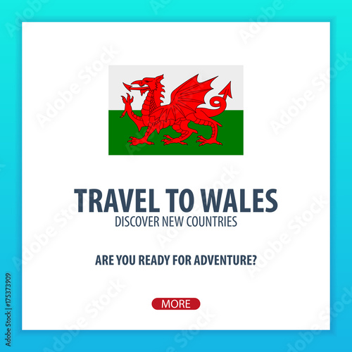 Travel to Wales. Discover and explore new countries. Adventure trip.