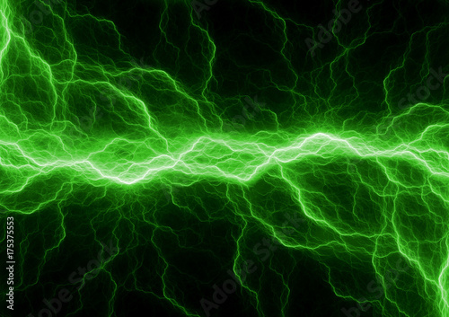 Green power, electrical lightning concept