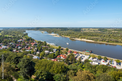 A panorama of Kazimierz Dolny in summer , Poland