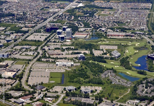 aerial view of Kanata, Ontario Canada