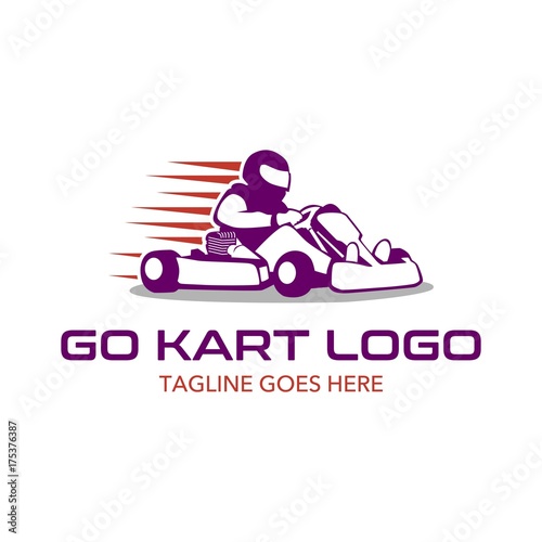 Go Kart Logo Illustration