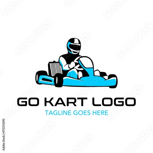 Go Kart Logo Illustration