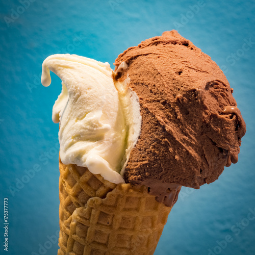 Fotografia Italian gelato on a cone