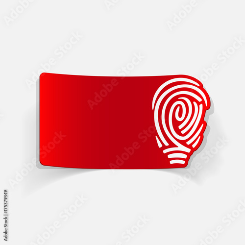 realistic design element: fingerprint