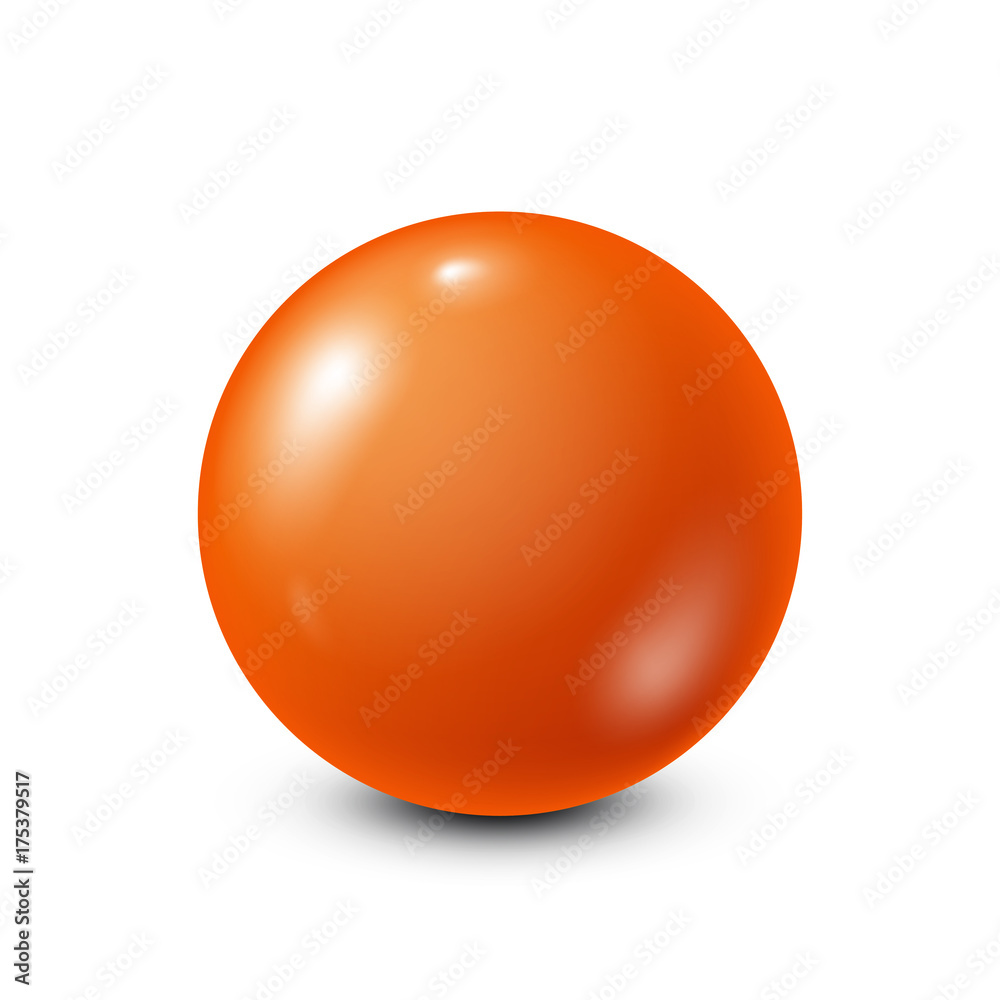 Orange lottery, billiard,pool ball. Snooker. White background. Vector illustration. Orange lottery, billiard,pool ball. Snooker. White background. Vector illustration.