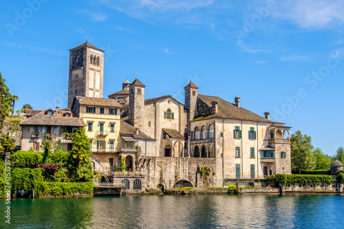 Εκτύπωση καμβά Orta Lake - Orta San Giulio island - Novara - Piedmont - Italy
