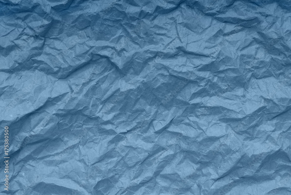 blue paper backgrounds, creative texture, crumpled packaging paper