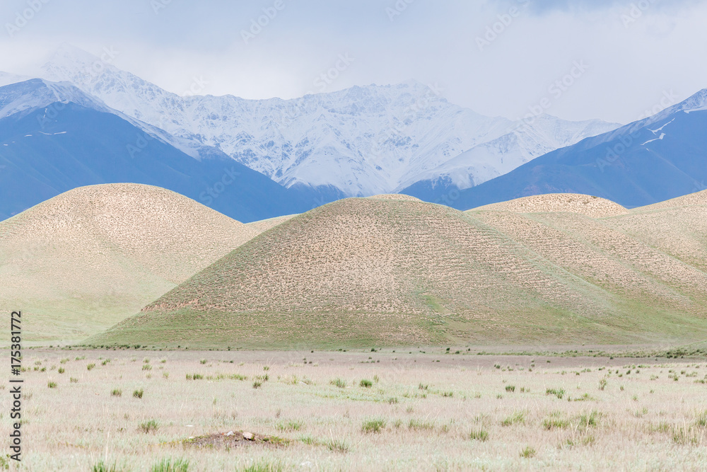 Mountains in Kyrgyzstan district of Naryn