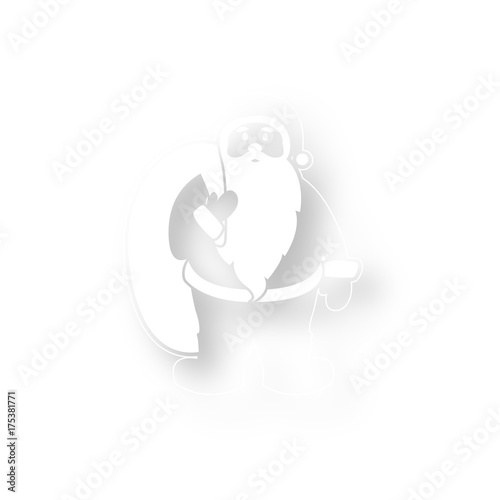 Icon mit Schatten - Nikolaus