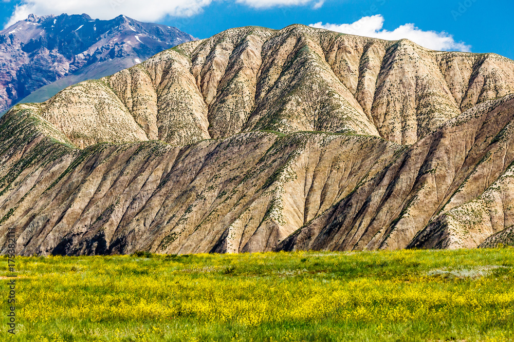Naklejka premium Nice Mountains in Kyrgyzstan country