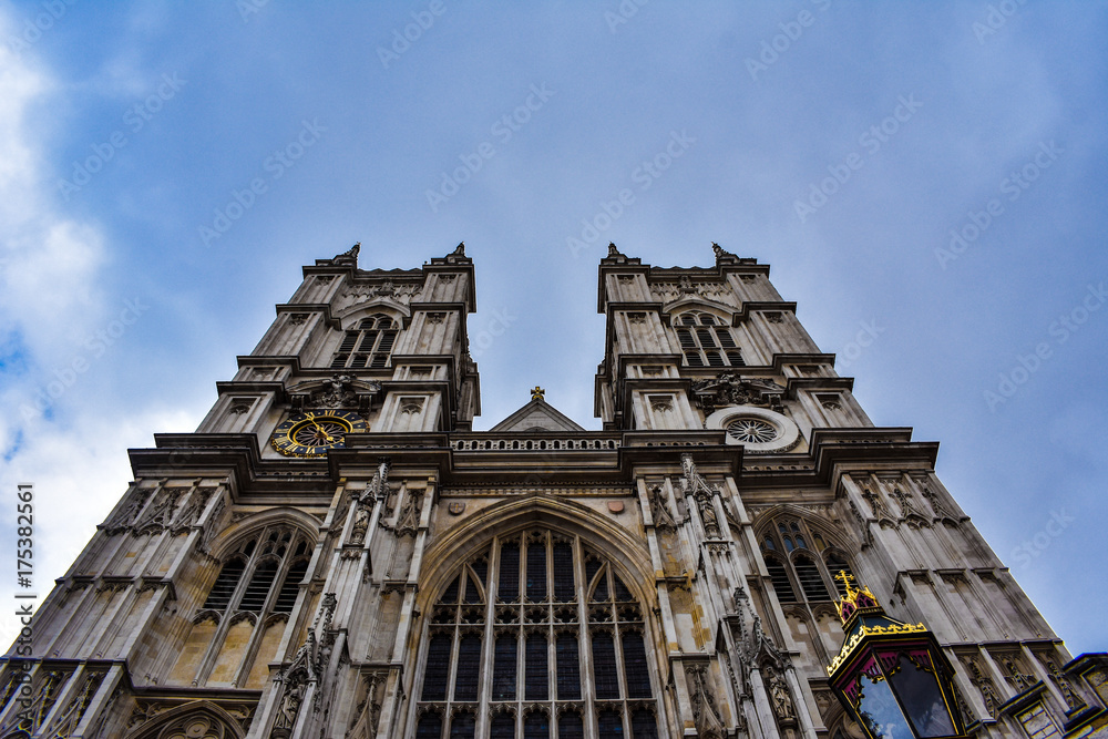 Front vision of Westminster Abbey, London