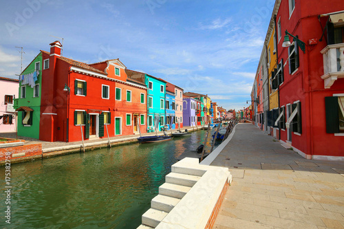 Colorful houses of Burano island / small village near the Venice © Rochu_2008