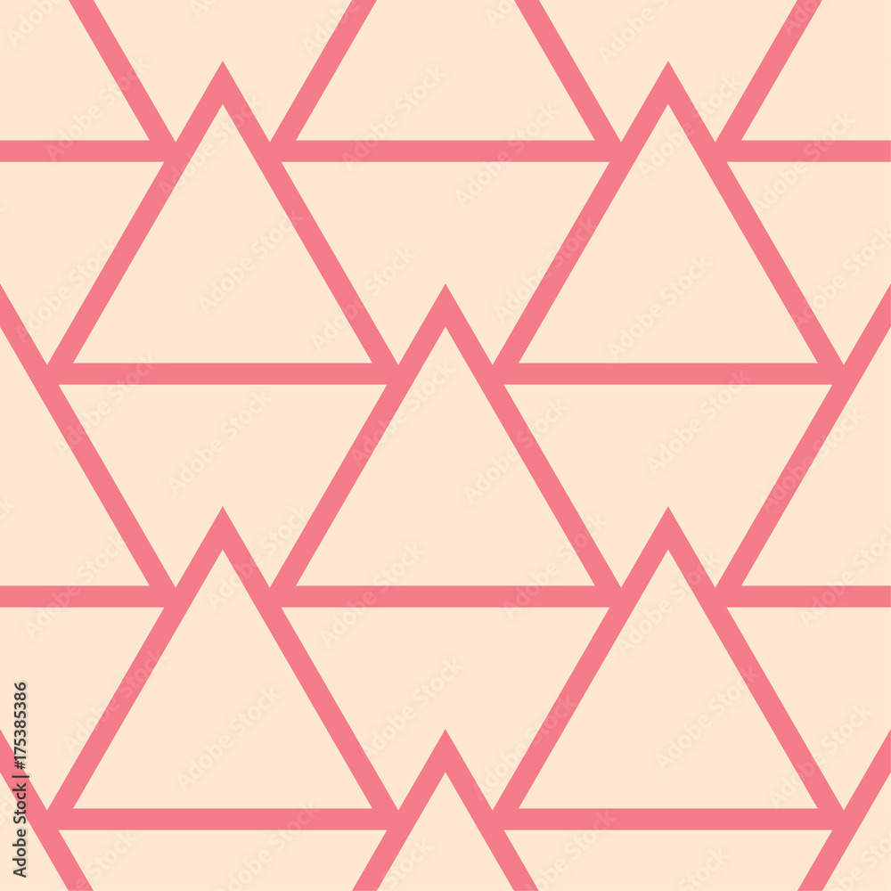 Red and beige geometric ornament. Seamless pattern Red and beige geometric ornament. Seamless pattern