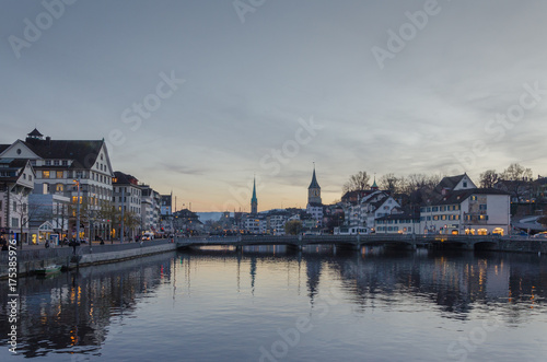 15 of July, 2016, Editorial photo of Zurich with Zurichsee lake, Switzerland, Zurich Switzerland