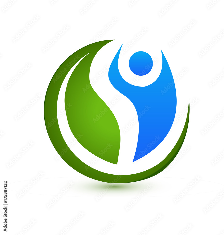 Healthy man living a balance lifestyle icon vector Healthy man living a balance lifestyle icon vector