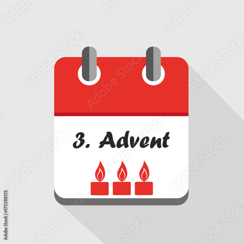 3 advent im roten kalender