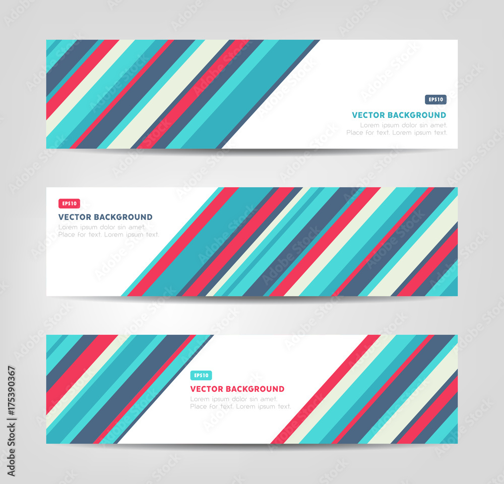 Abstract Banners - Stripes