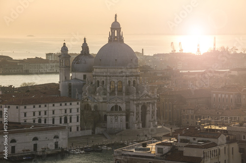 Sunset over the Gran Canal, Venice, Italy