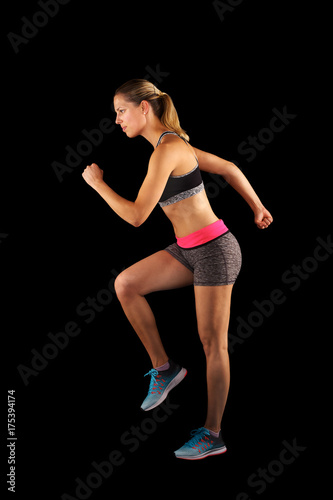 Woman Runner. Fitness Girl Running
