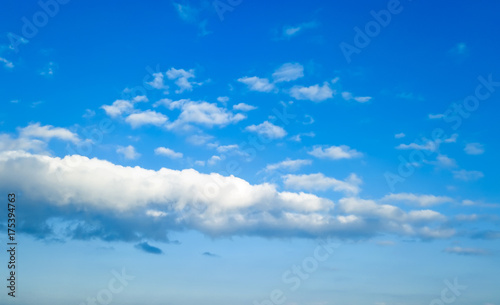 blue sky with white clouds © ksena32