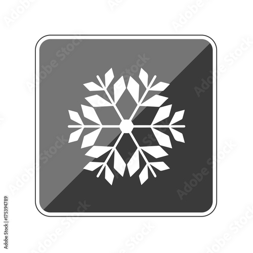 Schneeflocke - Reflektierender App Button