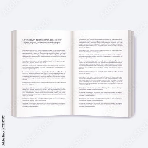 Open books with text