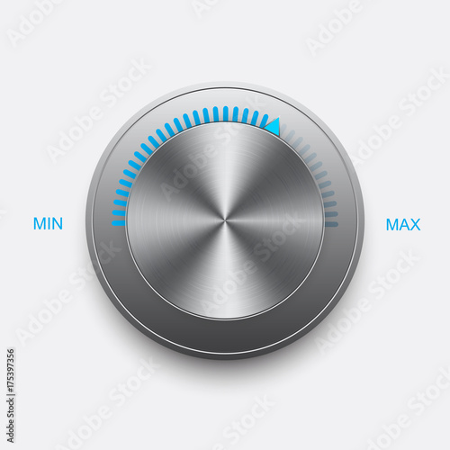 Volume button with metal texture