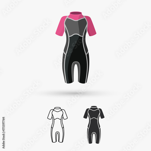 diving wetsuit icon