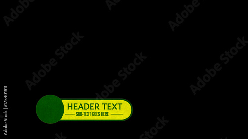Green and Yellow Textured Lower Third