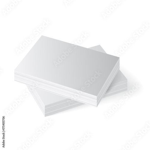 stack of business cards, paper A4