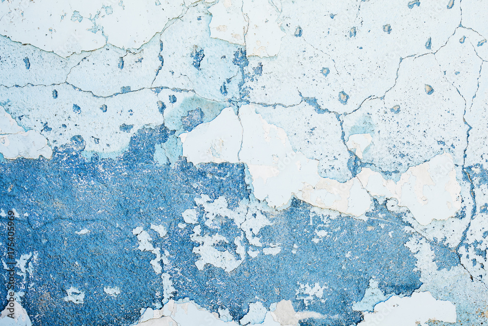 Texture of old blue wall Texture of old blue wall