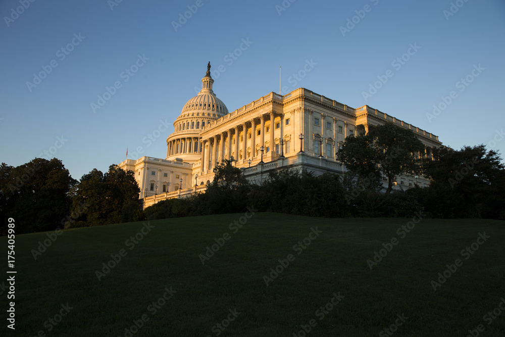 United States Capital building in the afternoon in Washington District of Columbia