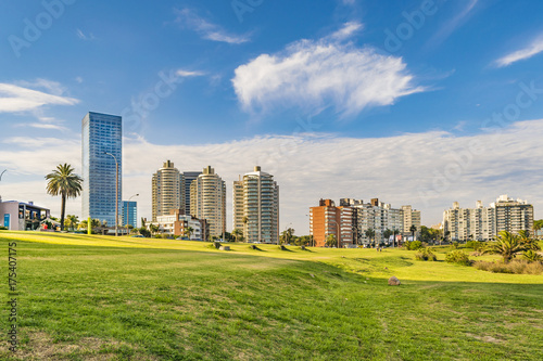 Fototapeta Naklejka Na Ścianę i Meble -  Montevideo Cityscape at Summer Time
