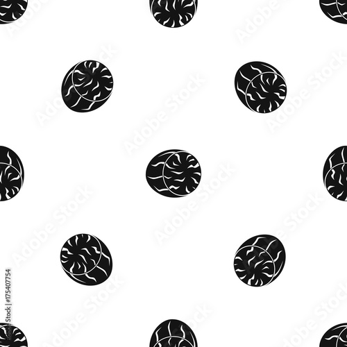 Half of nutmeg pattern seamless black