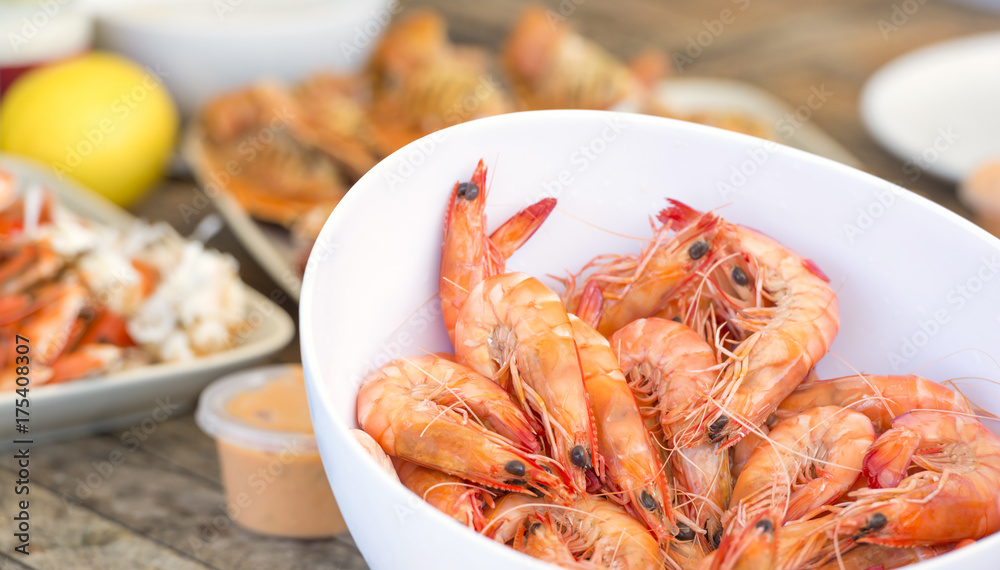 Bowl Of Prawns Bowl Of Prawns