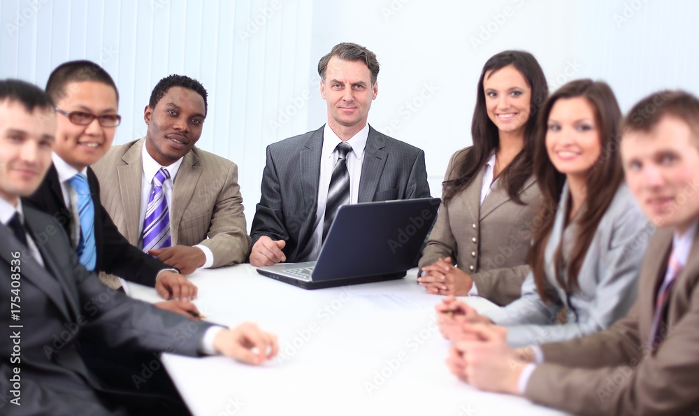 businessman and business team sitting at Desk businessman and business team sitting at Desk