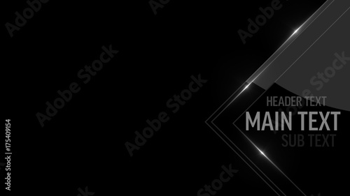Gleaming Gray and Black Squares Lower Third